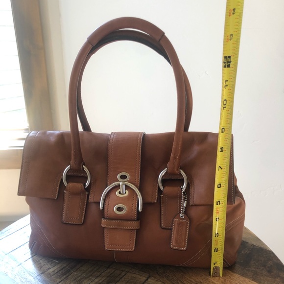 Leather Coach Handbag 💯 Authentic - Picture 4 of 13